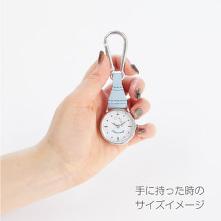 【シマエナガカラビナウォッチ】「雪の妖精」と親しまれてる人気のシマエナガウォッチ 。●CF2C0007● 【ネコポス無料】