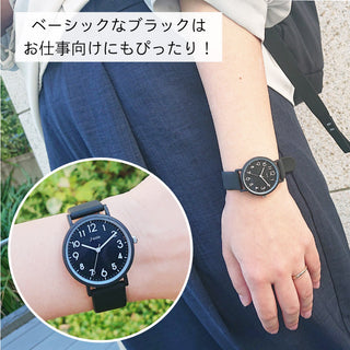 CF2D0006 くすみカラーが肌馴染みよく、普段使いにも最適なラバータイプの腕時計【ネコポス無料】