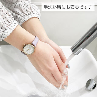 【10気圧防水のニッケルフリーメッキウォッチ】優しいマカロンカラーベルトが可愛らしくコーデを華やかにしてくれます！● CF3B0012 ●【ネコポス無料】