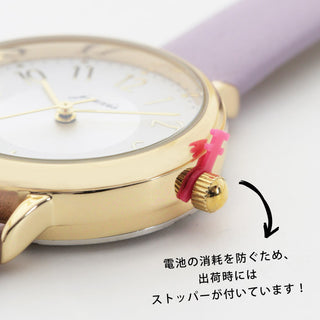 【10気圧防水のニッケルフリーメッキウォッチ】優しいマカロンカラーベルトが可愛らしくコーデを華やかにしてくれます！● CF3B0012 ●【ネコポス無料】