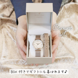 CG6A0001　気分で替えれる２種のベルト付き！チェンジベルトウォッチ【配達料無料】